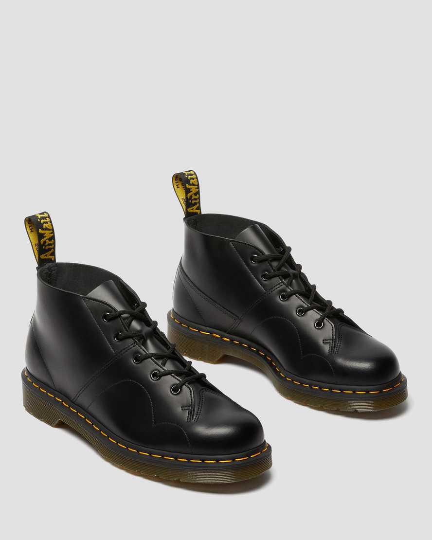 Originals Boots Dr Martens Church Smooth Leather Monkey Hombre Negras  España |  83204-NOWI