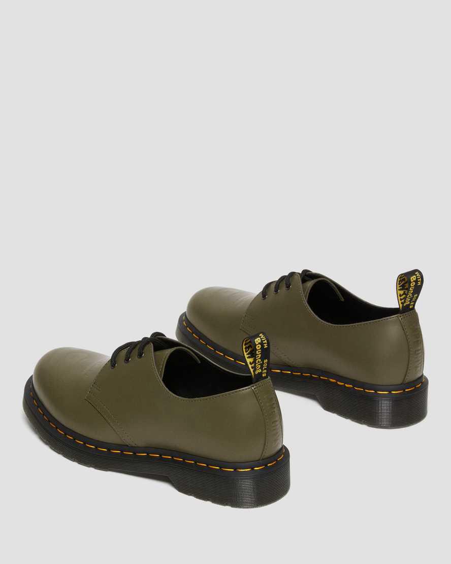 Zapatos Oxford Dr Martens 1461 AAPE Smooth Leather Mujer Verde Oliva Verde  España |  07684-FKEM