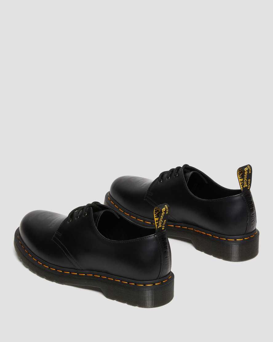 Zapatos Oxford Dr Martens 1461 AAPE Smooth Leather Mujer Negras  España |  57921-AZTN