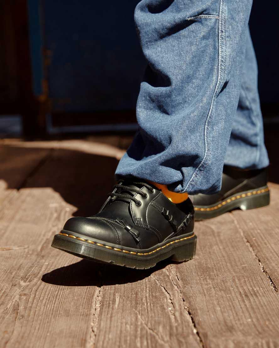 Zapatos Oxford Dr Martens 1461 Bow Smooth Leather Mujer Negras  España |  34758-CHAK