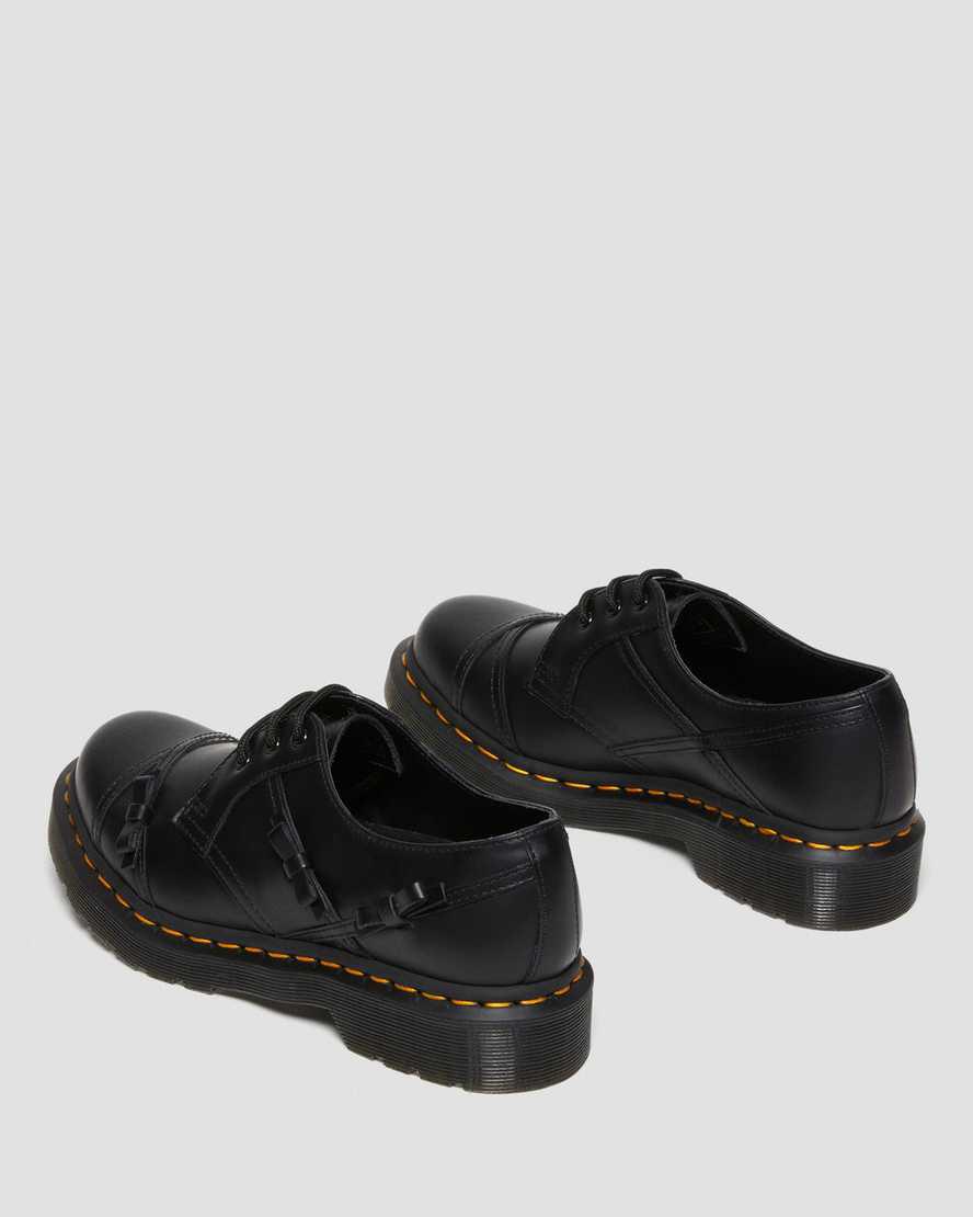 Zapatos Oxford Dr Martens 1461 Bow Smooth Leather Mujer Negras  España |  34758-CHAK