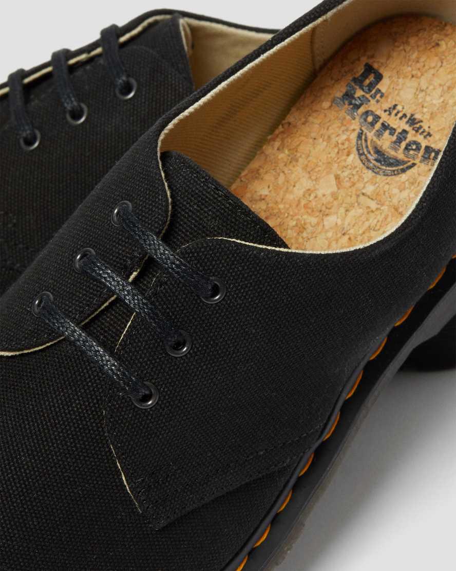 Zapatos Oxford Dr Martens 1461 Canvas Mujer Negras  España |  48965-MVQU