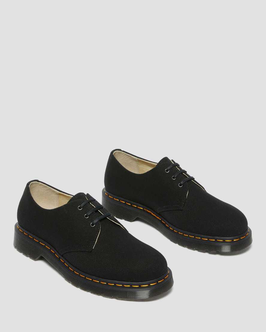 Zapatos Oxford Dr Martens 1461 Canvas Mujer Negras  España |  48965-MVQU