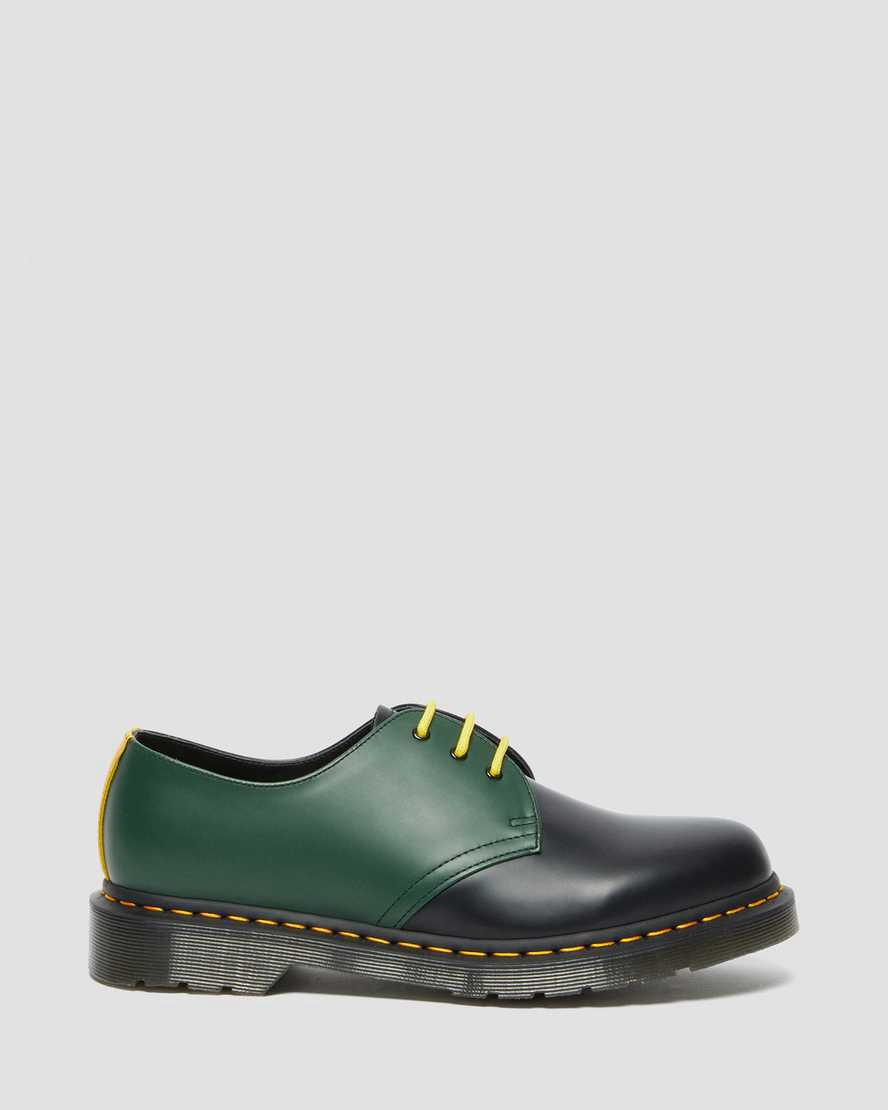 Zapatos Oxford Dr Martens 1461 Contrast Smooth Leather Hombre Negras  España |  65803-BRZN