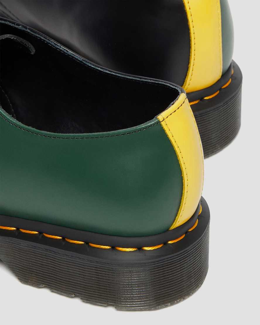 Zapatos Oxford Dr Martens 1461 Contrast Smooth Leather Mujer Negras  España |  93725-WEZA