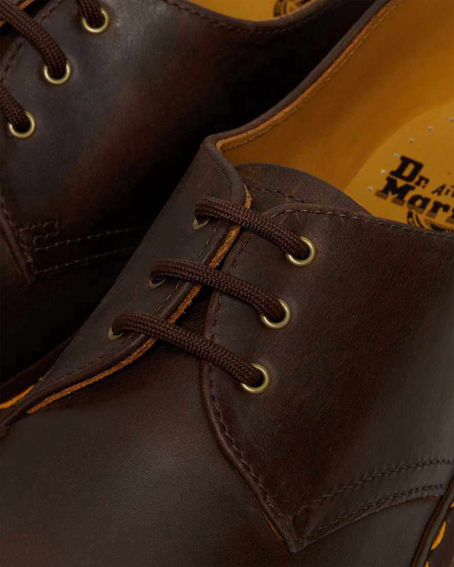 Zapatos Oxford Dr Martens 1461 Crazy Horse Leather Hombre Marrones  España |  36245-GZVD