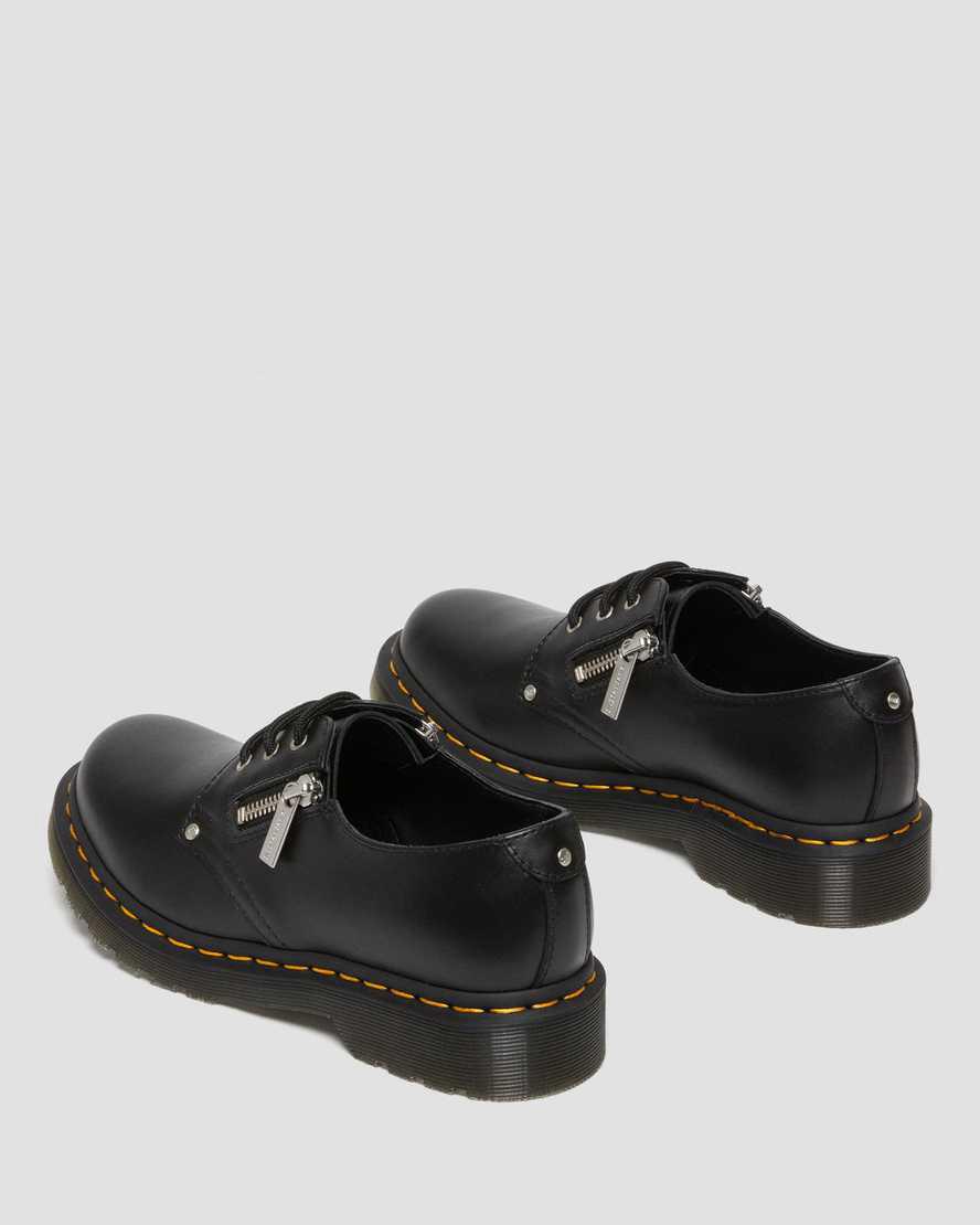 Zapatos Oxford Dr Martens 1461 Double Zip Leather Mujer Negras  España |  57120-UCPY