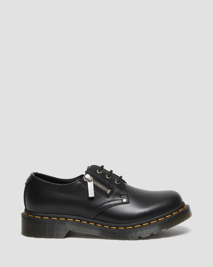Zapatos Oxford Dr Martens 1461 Double Zip Leather Mujer Negras  España |  57120-UCPY