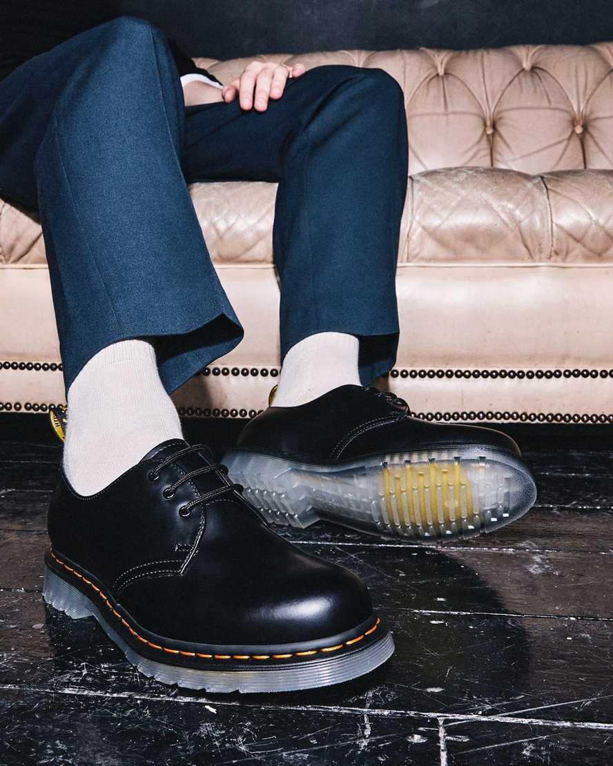 Zapatos Oxford Dr Martens 1461 Iced Smooth Leather Mujer Negras  España |  16792-AMUF