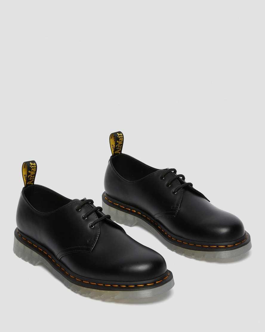 Zapatos Oxford Dr Martens 1461 Iced Smooth Leather Mujer Negras  España |  16792-AMUF