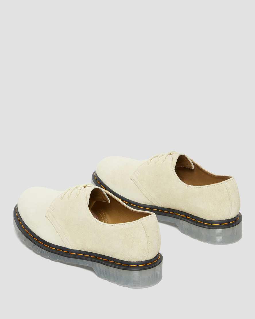 Zapatos Oxford Dr Martens 1461 Iced Suede Mujer Kaki Creme  España |  87624-YTKO