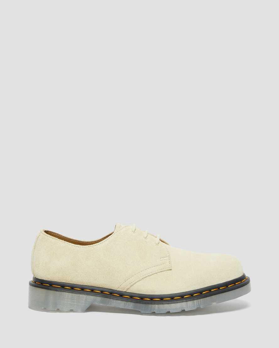 Zapatos Oxford Dr Martens 1461 Iced Suede Mujer Kaki Creme  España |  87624-YTKO