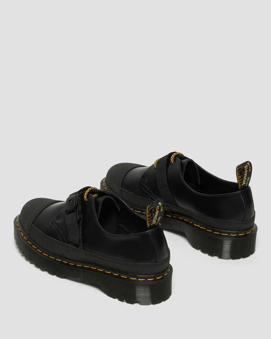 Zapatos Oxford Dr Martens 1461 Made In England Bex Tech Smooth Leather Hombre Black/Dual Original  España |  32401-MERQ