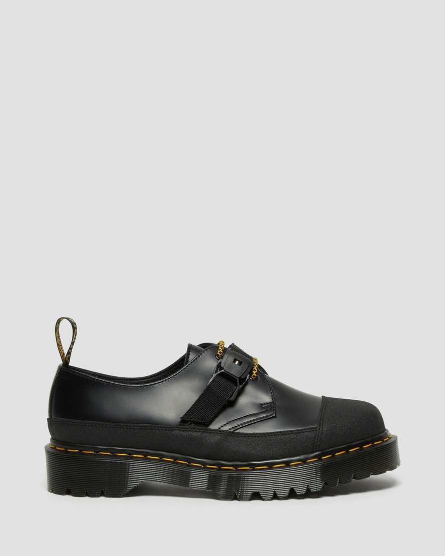 Zapatos Oxford Dr Martens 1461 Made In England Bex Tech Smooth Leather Hombre Black/Dual Original  España |  32401-MERQ