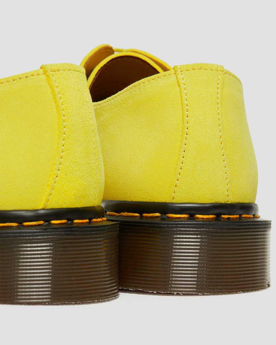 Zapatos Oxford Dr Martens 1461 Made in England Buck Suede Hombre Amarillo  España |  07853-JETH