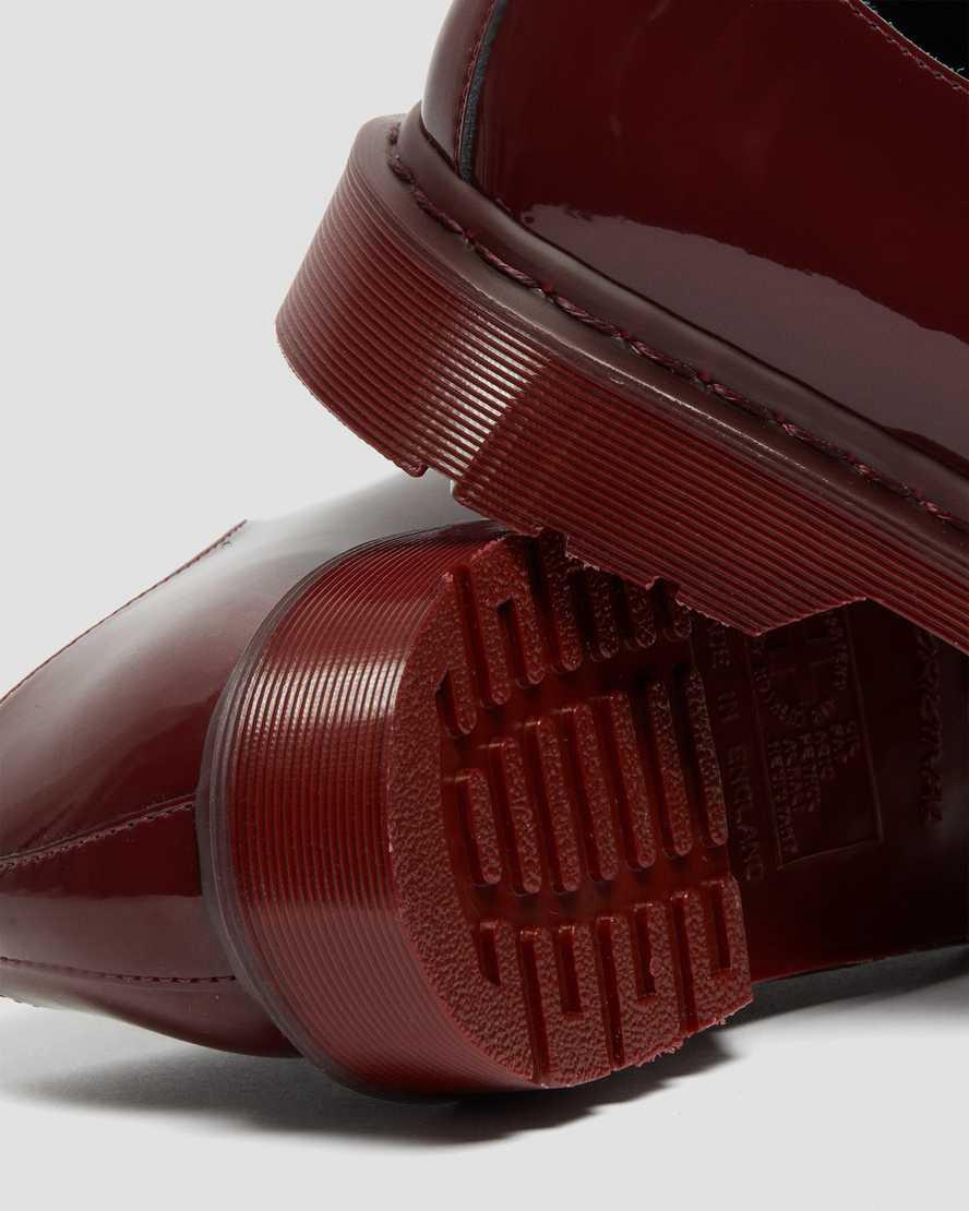 Zapatos Oxford Dr Martens 1461 Made in England Mono Patent Leather Mujer Rojas  España |  09356-KMQG