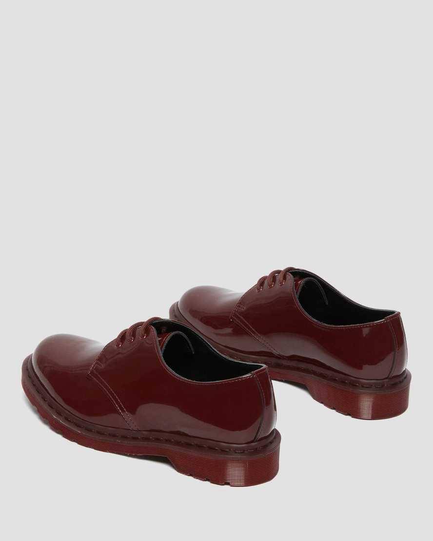 Zapatos Oxford Dr Martens 1461 Made in England Mono Patent Leather Mujer Rojas  España |  09356-KMQG