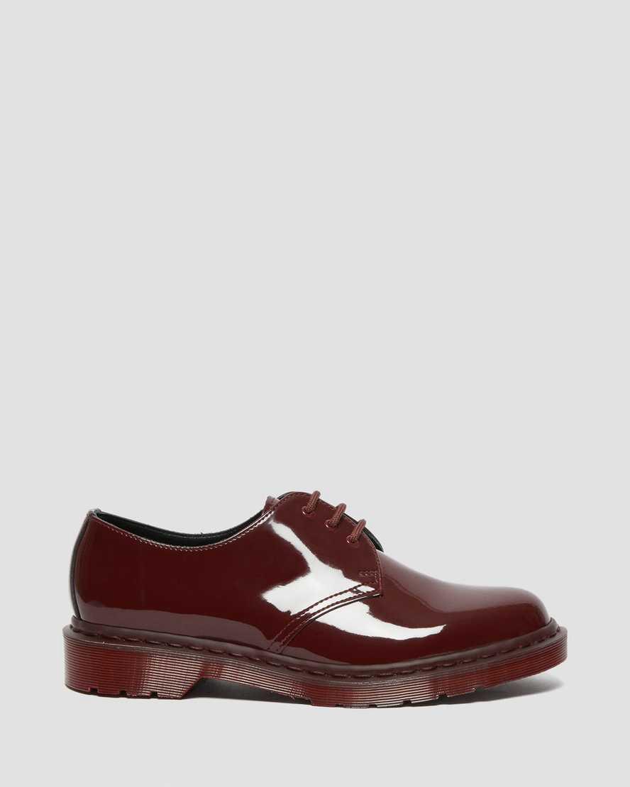 Zapatos Oxford Dr Martens 1461 Made in England Mono Patent Leather Mujer Rojas  España |  09356-KMQG