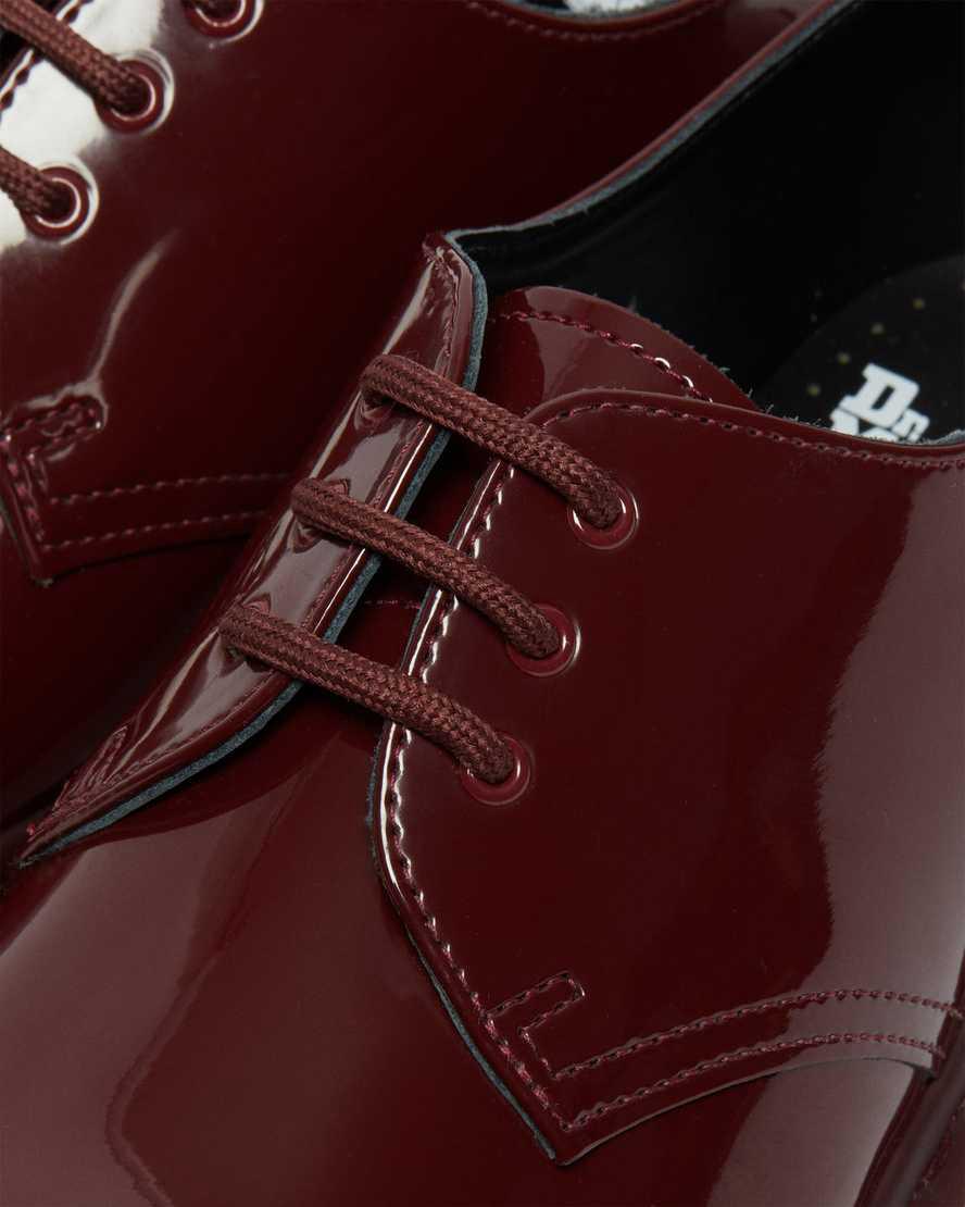 Zapatos Oxford Dr Martens 1461 Made in England Mono Patent Leather Mujer Rojas  España |  09356-KMQG