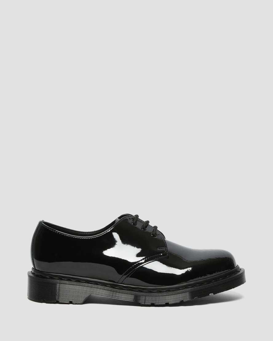 Zapatos Oxford Dr Martens 1461 Made in England Mono Patent Leather Mujer Negras  España |  21846-QLWU
