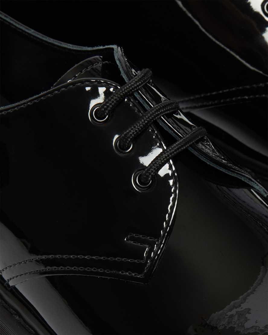 Zapatos Oxford Dr Martens 1461 Made in England Mono Patent Leather Mujer Negras  España |  21846-QLWU
