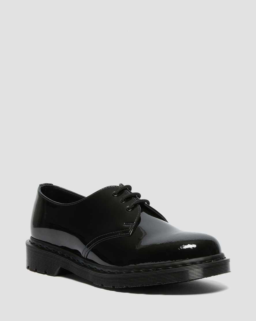Zapatos Oxford Dr Martens 1461 Made in England Mono Patent Leather Mujer Negras  España |  21846-QLWU