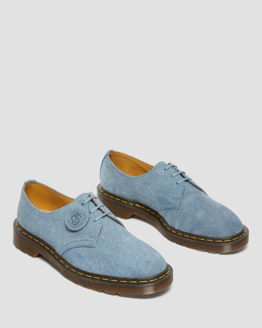 Zapatos Oxford Dr Martens 1461 Made in England Nubuck Leather Hombre Azules  España |  28041-TYZR