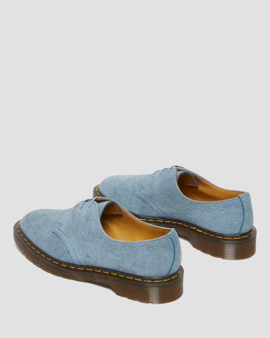 Zapatos Oxford Dr Martens 1461 Made in England Nubuck Leather Hombre Azules  España |  28041-TYZR