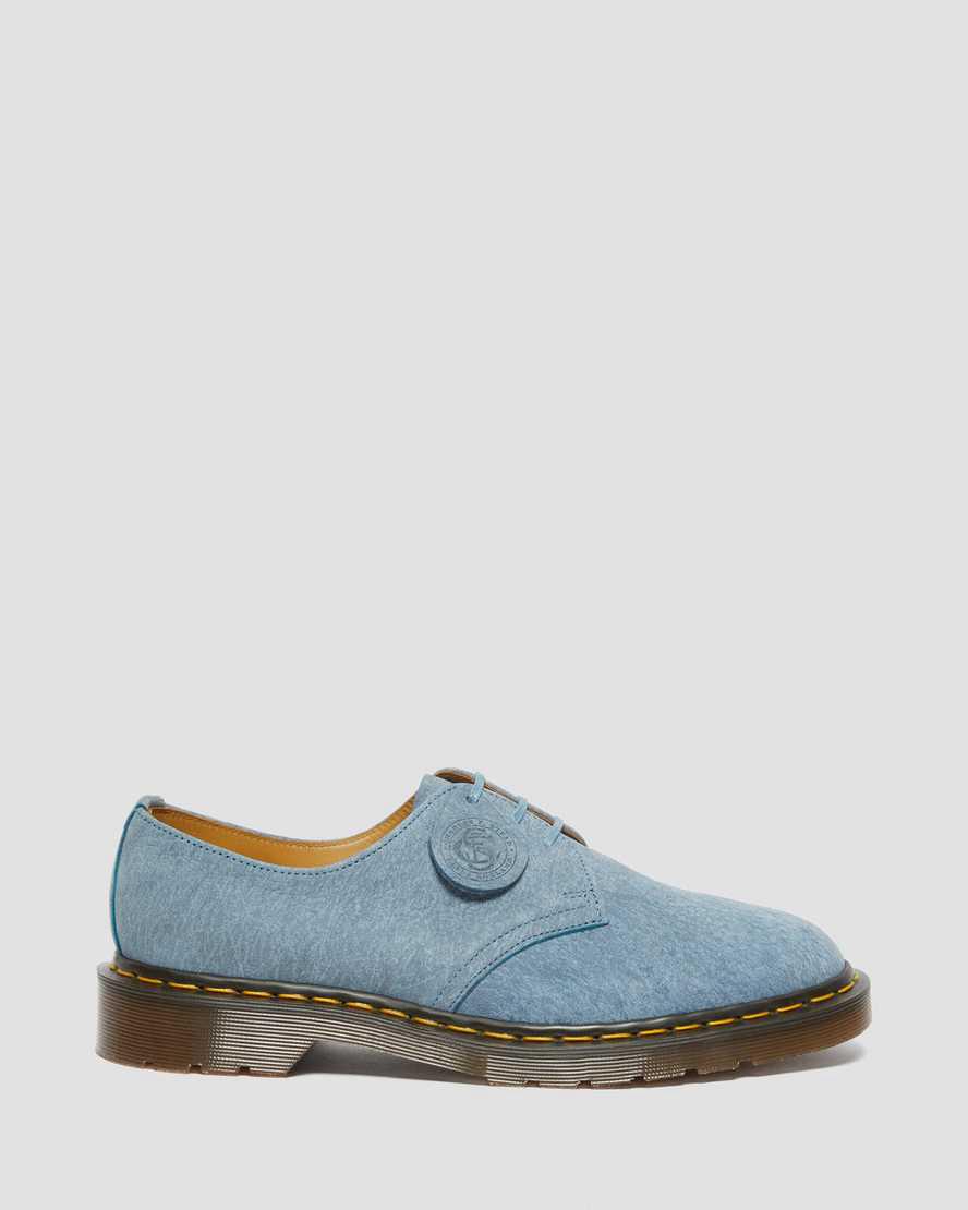 Zapatos Oxford Dr Martens 1461 Made in England Nubuck Leather Hombre Azules  España |  28041-TYZR