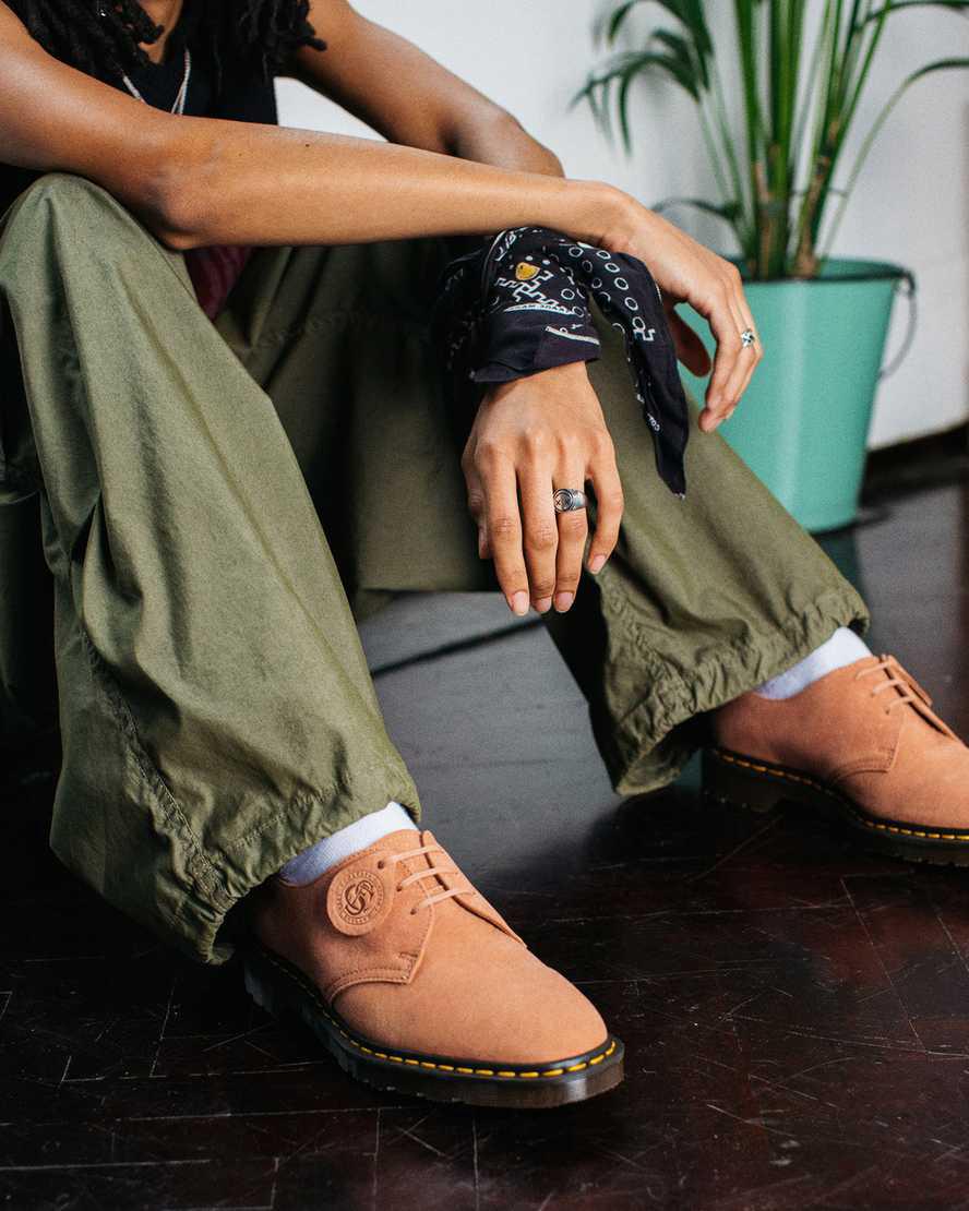 Zapatos Oxford Dr Martens 1461 Made in England Nubuck Leather Mujer Rosas  España |  42381-VSHO