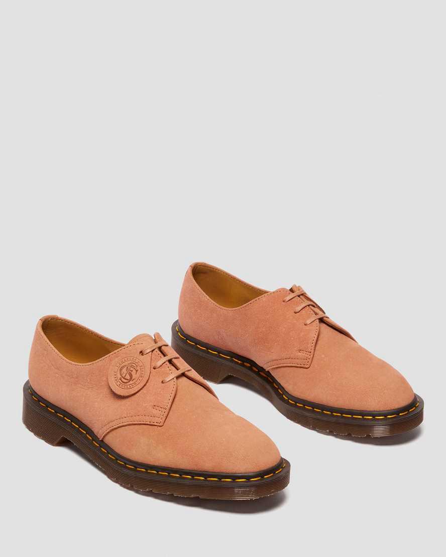 Zapatos Oxford Dr Martens 1461 Made in England Nubuck Leather Mujer Rosas  España |  42381-VSHO