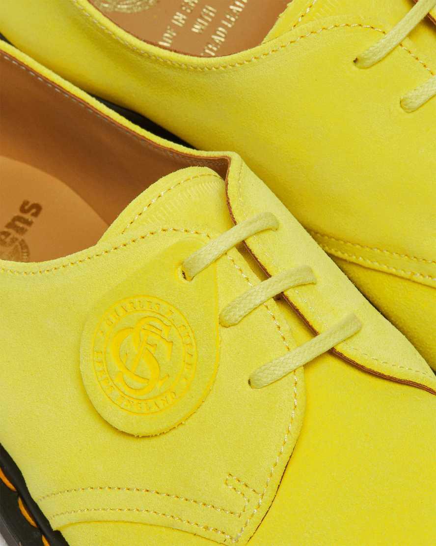 Zapatos Oxford Dr Martens 1461 Made in England Buck Suede Mujer Amarillo  España |  54170-GASR