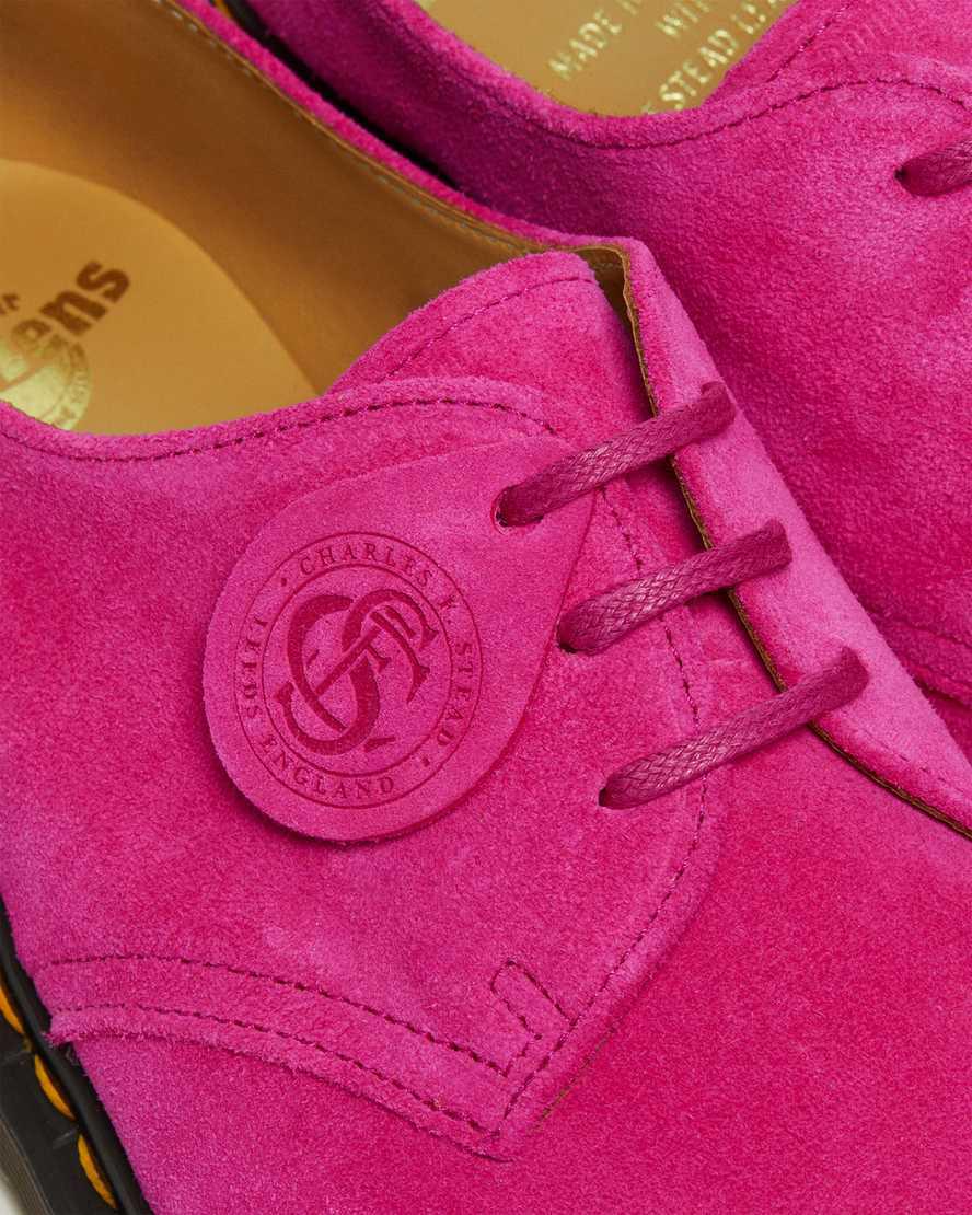 Zapatos Oxford Dr Martens 1461 Made in England Buck Suede Mujer Rosas  España |  69815-SQXI