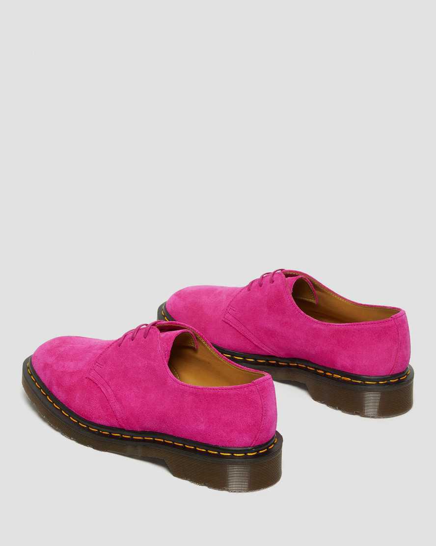 Zapatos Oxford Dr Martens 1461 Made in England Buck Suede Mujer Rosas  España |  69815-SQXI