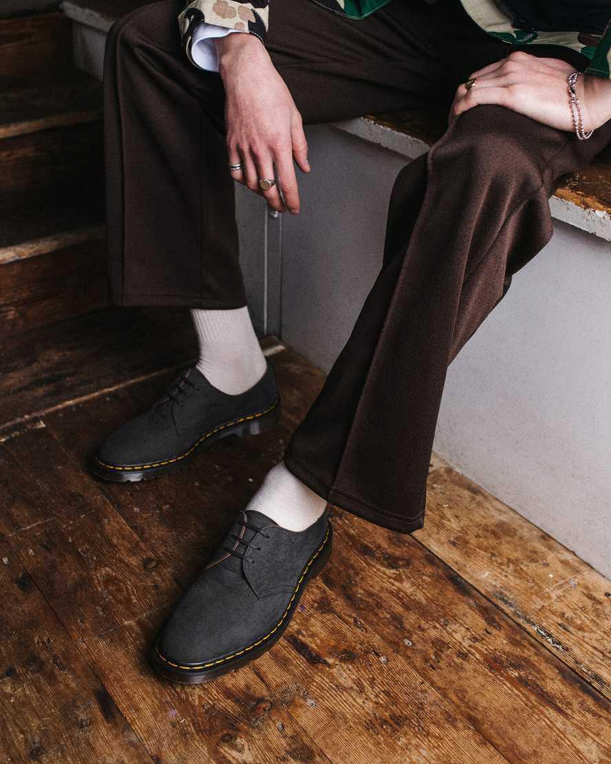 Zapatos Oxford Dr Martens 1461 Made in England Nubuck Leather Hombre Negras  España |  70316-COBA