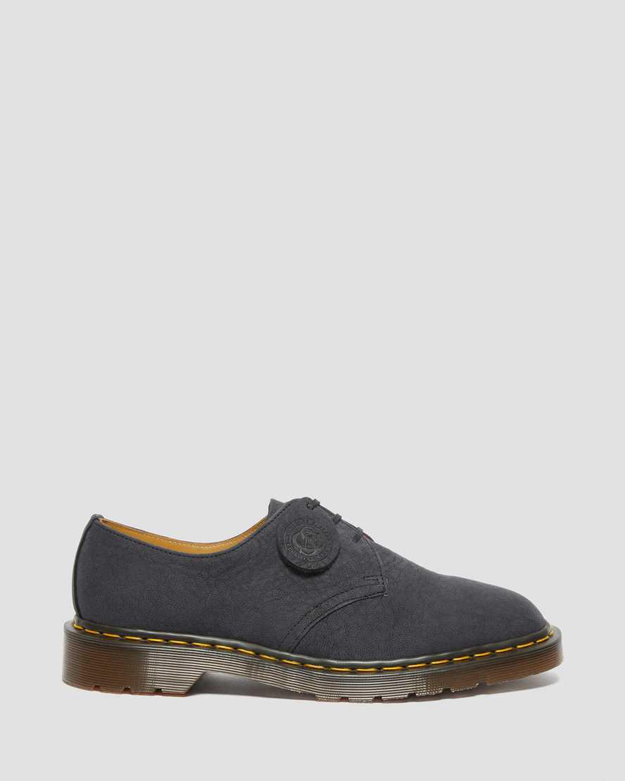 Zapatos Oxford Dr Martens 1461 Made in England Nubuck Leather Hombre Negras  España |  70316-COBA