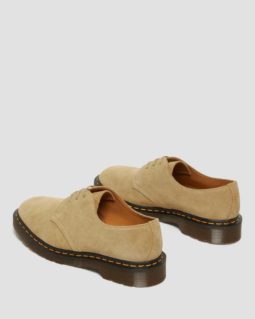 Zapatos Oxford Dr Martens 1461 Made in England Buck Suede Mujer Beige  España |  74619-LJKB
