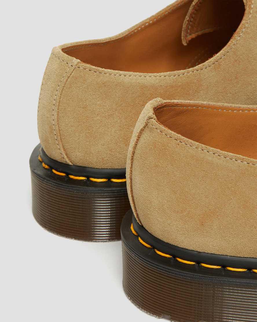 Zapatos Oxford Dr Martens 1461 Made in England Buck Suede Mujer Beige  España |  74619-LJKB