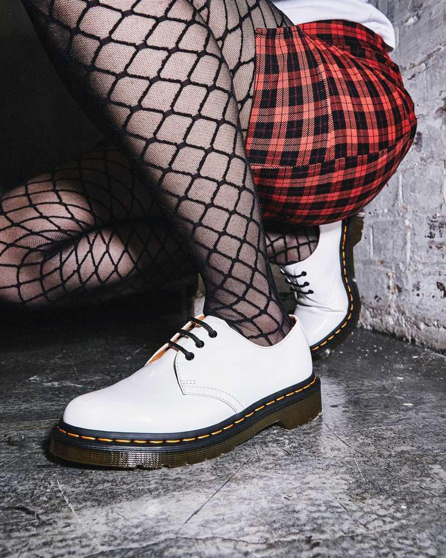 Zapatos Oxford Dr Martens 1461 Patent Leather Mujer Blancas  España |  28361-MUTN