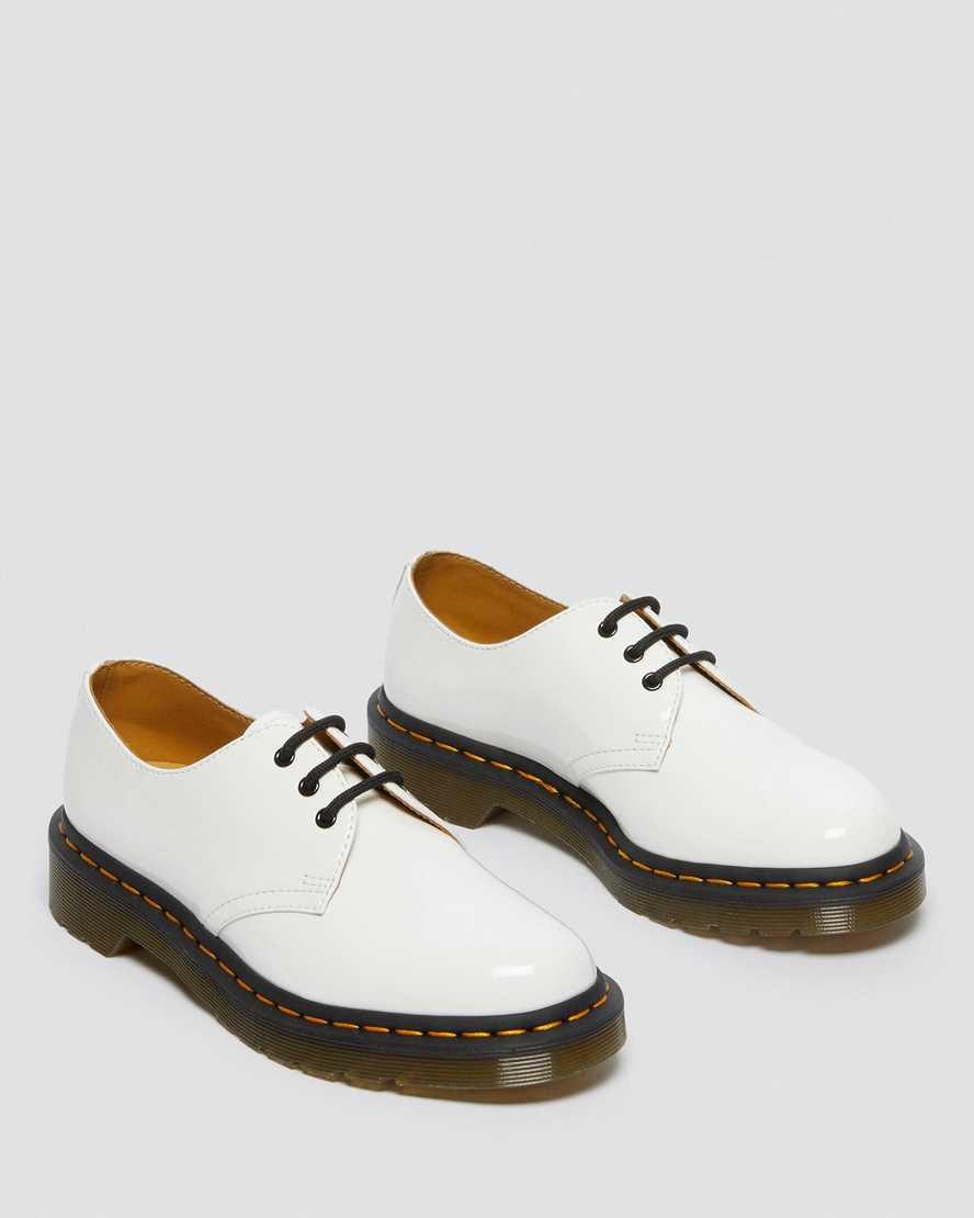 Zapatos Oxford Dr Martens 1461 Patent Leather Mujer Blancas  España |  28361-MUTN
