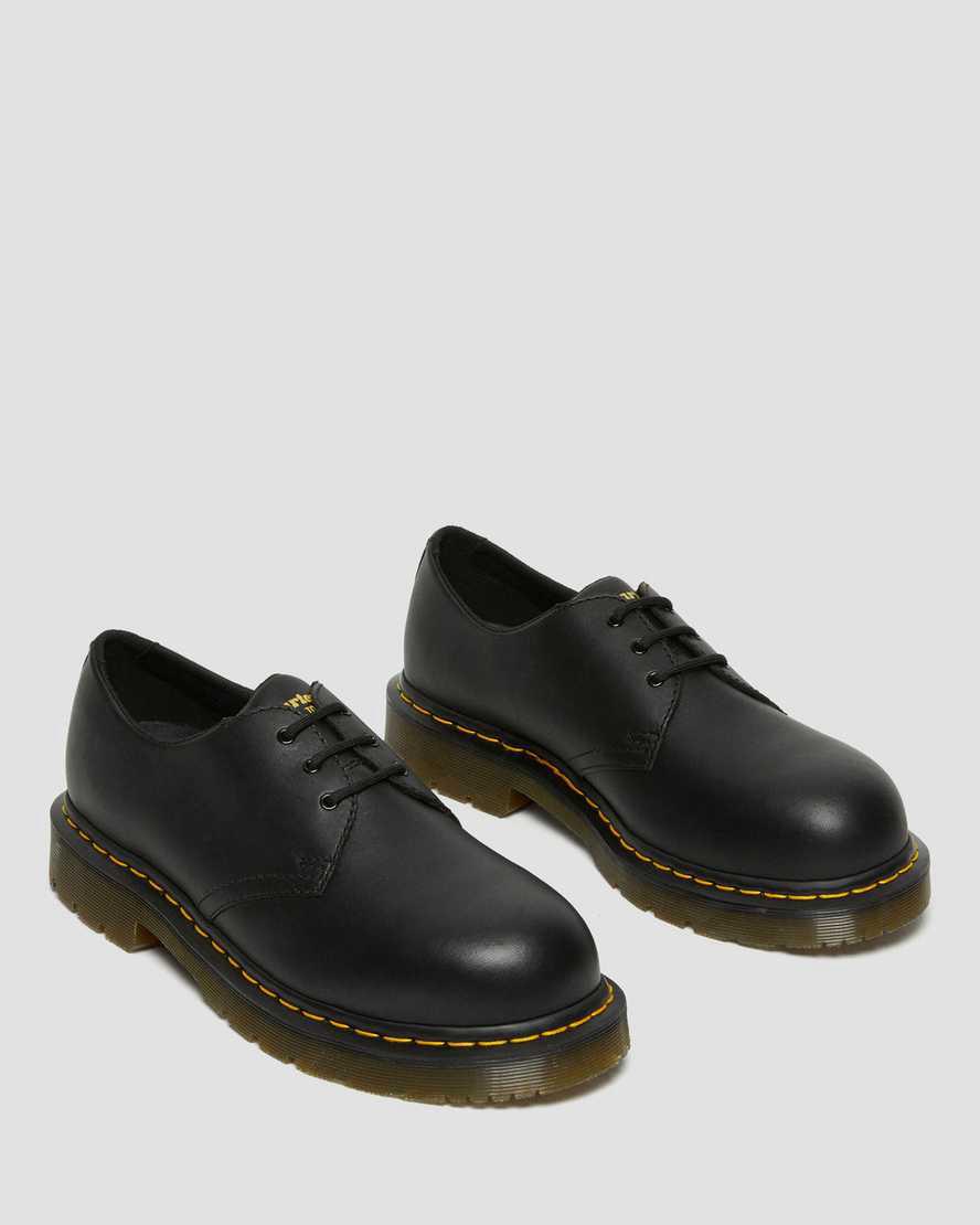 Zapatos Oxford Dr Martens 1461 Slip Resistant Steel Toe Mujer Negras  España |  94605-SQLF