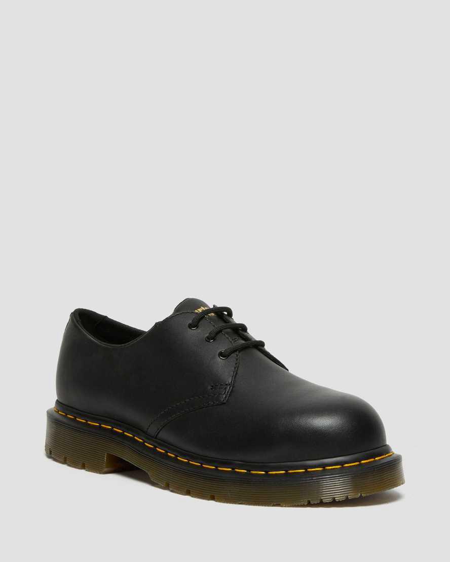 Zapatos Oxford Dr Martens 1461 Slip Resistant Steel Toe Mujer Negras  España |  94605-SQLF