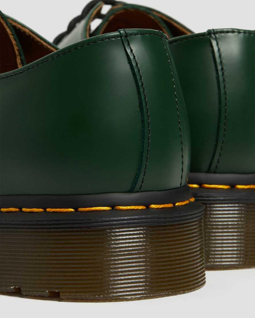 Zapatos Oxford Dr Martens 1461 Smooth Leather Mujer Verde  España |  06738-QSPK