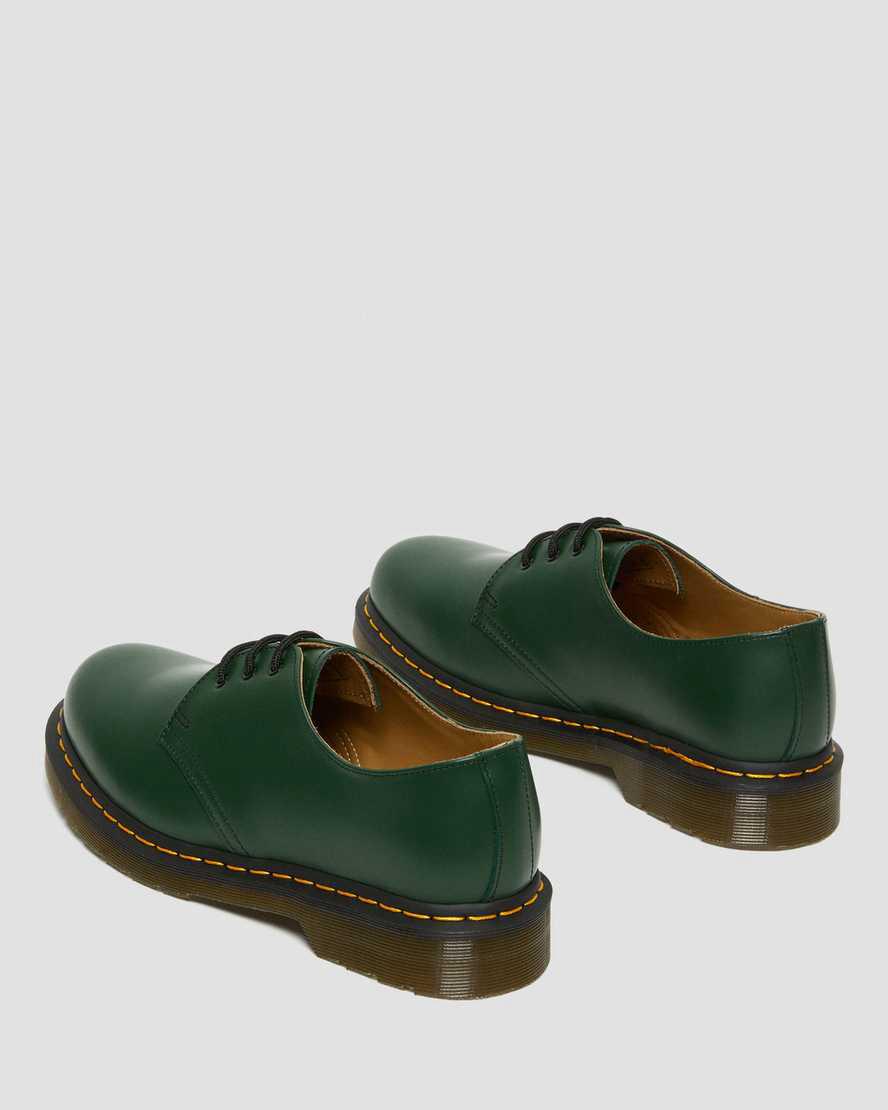 Zapatos Oxford Dr Martens 1461 Smooth Leather Mujer Verde  España |  06738-QSPK