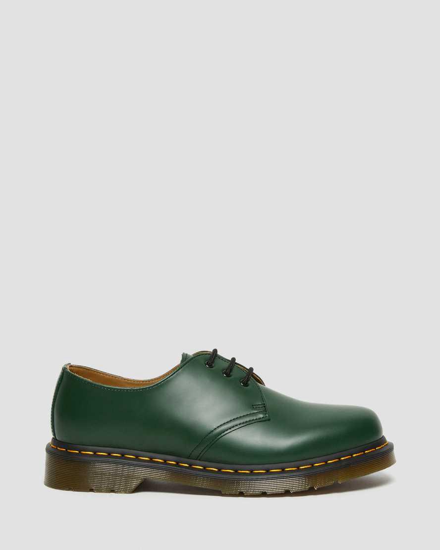 Zapatos Oxford Dr Martens 1461 Smooth Leather Mujer Verde  España |  06738-QSPK