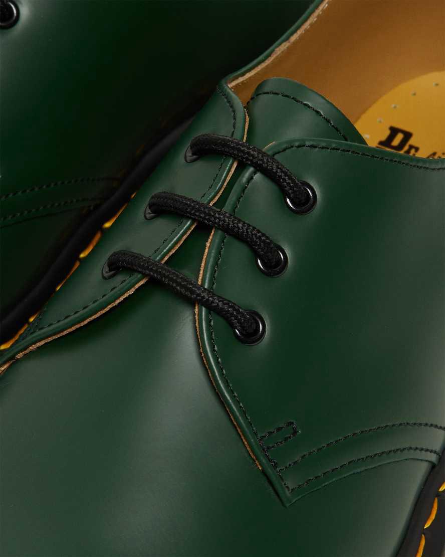 Zapatos Oxford Dr Martens 1461 Smooth Leather Mujer Verde  España |  06738-QSPK