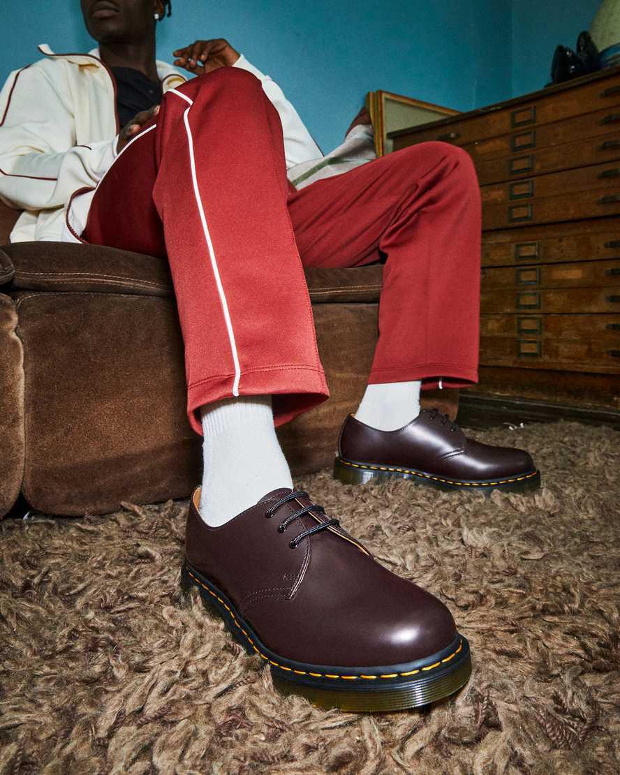 Zapatos Oxford Dr Martens 1461 Smooth Leather Hombre Burdeos  España |  26489-CYXN
