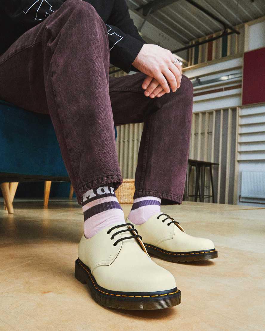 Zapatos Oxford Dr Martens 1461 Smooth Leather Hombre Marrones Creme  España |  35801-KUMQ