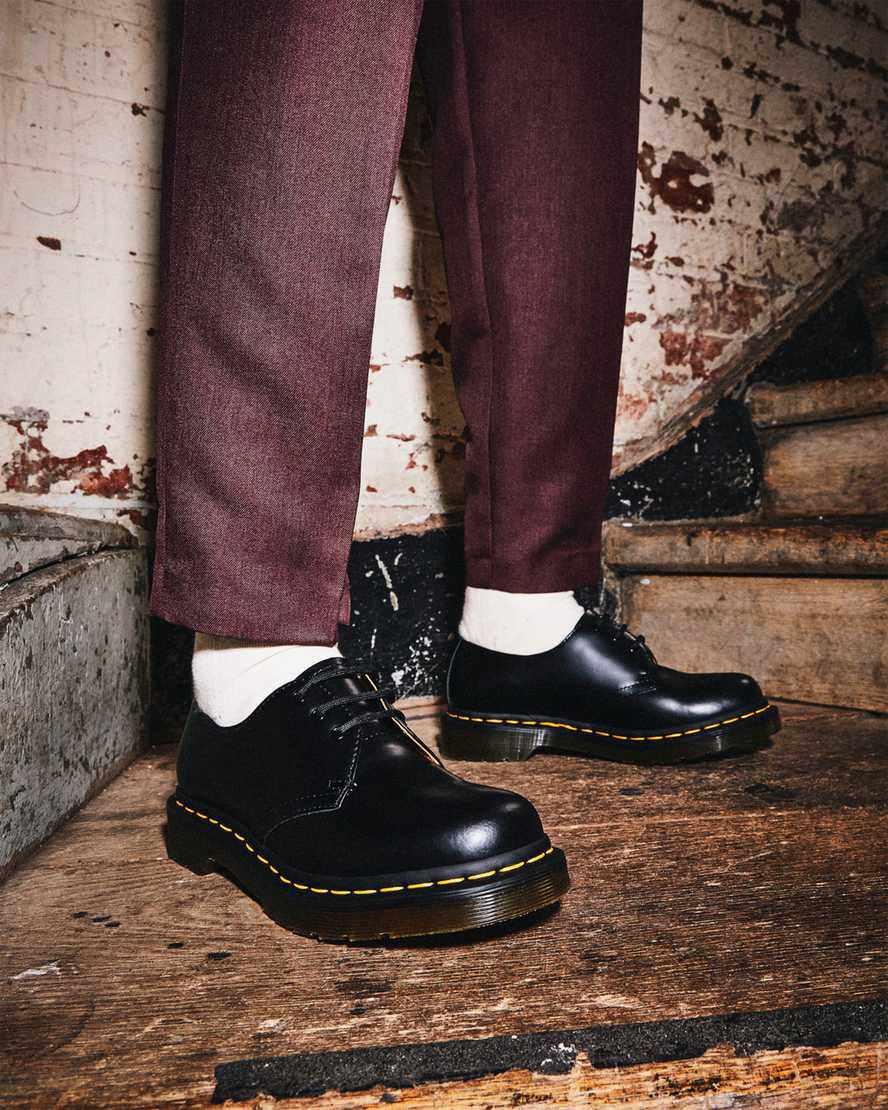 Zapatos Oxford Dr Martens 1461 Smooth Leather Mujer Negras  España |  74956-MXZQ