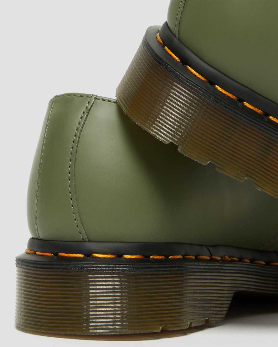 Zapatos Oxford Dr Martens 1461 Smooth Leather Hombre Kaki Verde  España |  97514-JCWZ